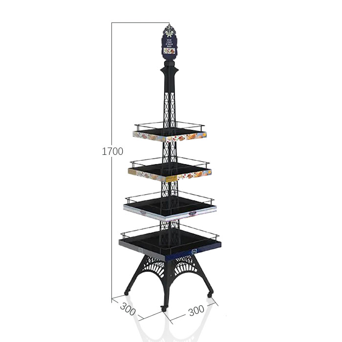 Perfume Shelf Display with Floor Rack and Metal Racks