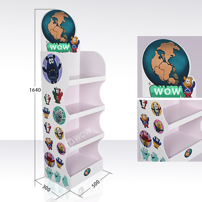 Custom FSDU Plush Toy Plastic Display Stand for Retail