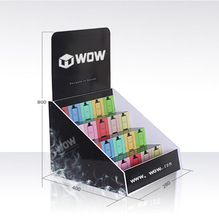 E Vape PVC Countertop Retail Display Stand