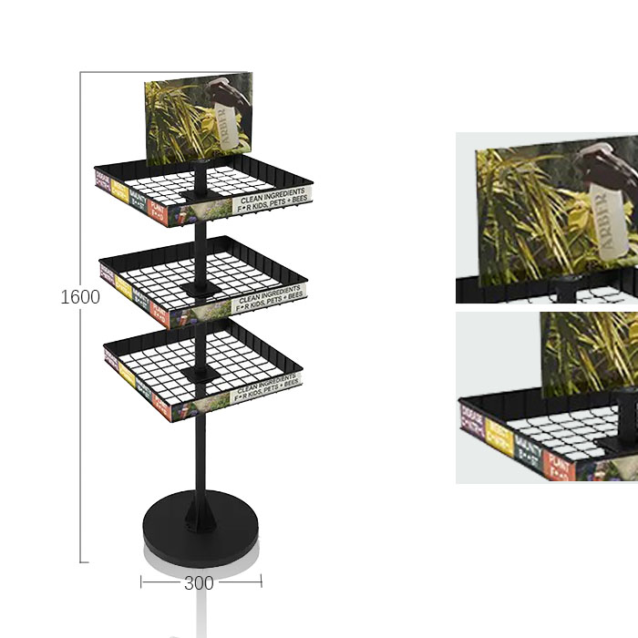 Pet Shop Display Units with Floor Standing Rack and Wire Shelves