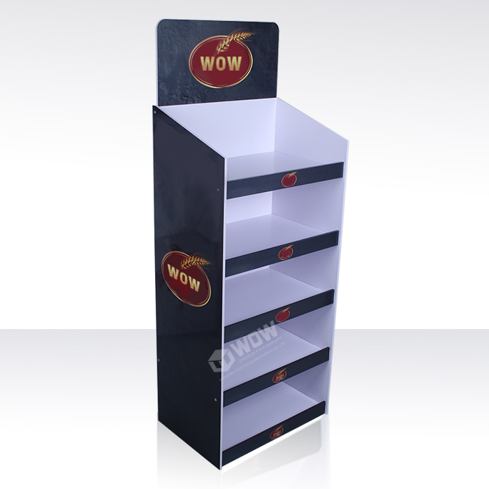PVC Retail Floor Display Rack for Bread