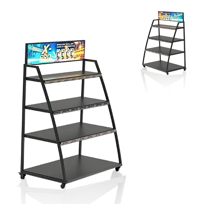 Lubricating Oil Display Stand with Retail Floor Display Options