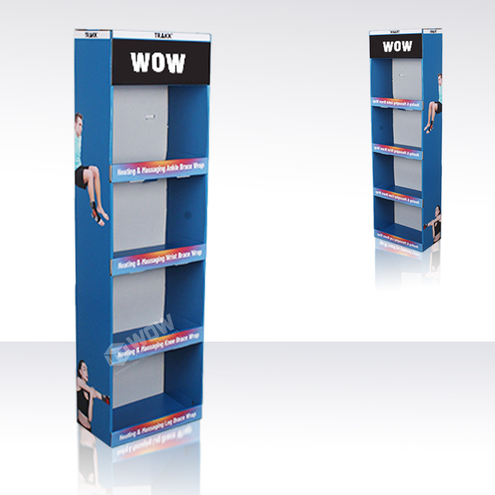 Corrugated Powerwing Display Rack for Sports Shop
