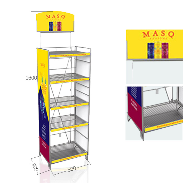 Soda Pop Displays with Metal FSDU and POP Retail Solution