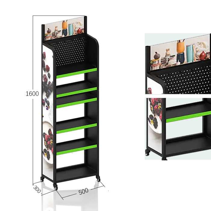 Retail Mug Display with POP Floor and Steel Shelving