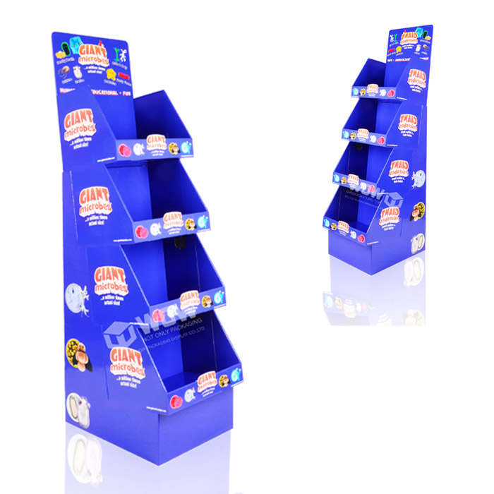 Corrugated Floor POP Retail Display Stands for Dolls