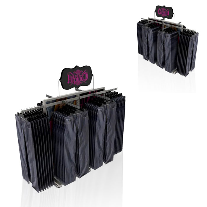 Clothing Racks for Retail Stores with Display Rack on Wheels