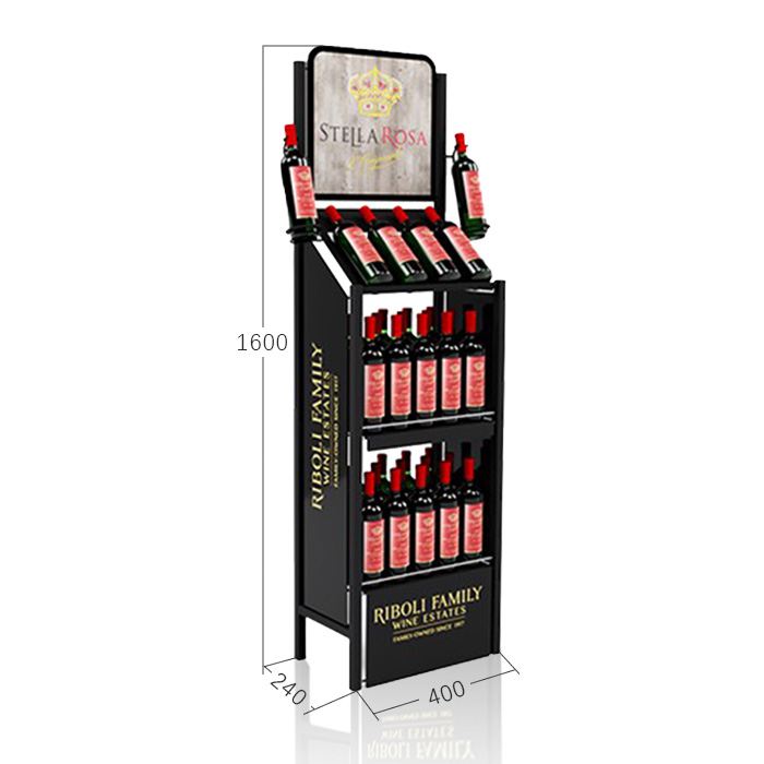 Bespoke FSDU Wire Liquor Bottle Display Stand