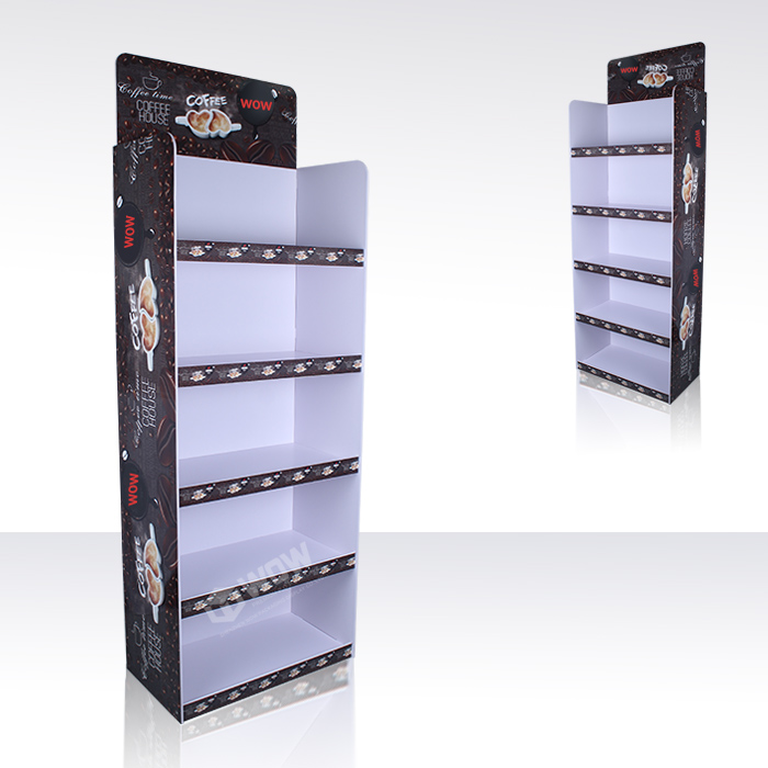 Custom PVC Coffee Syrup Display Rack with FSDU