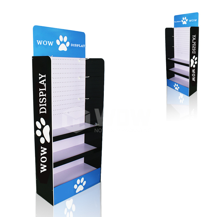 Retail PVC Floor Display Rack for Dog Food