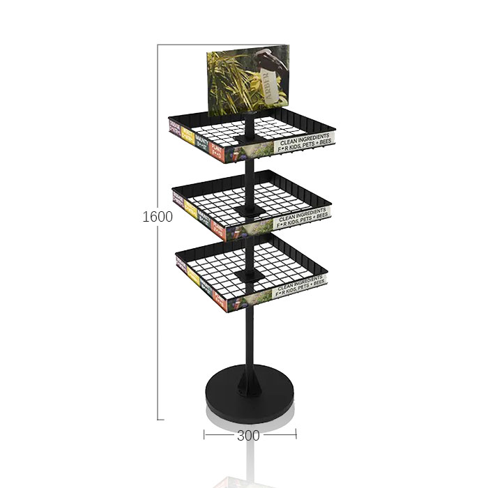 Pet Shop Display Units with Floor Standing Rack and Wire Shelves