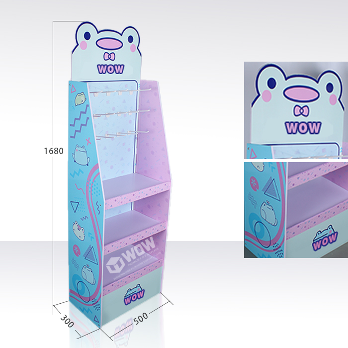 PVC Makeup Display Stand with Hooks