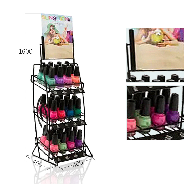 Nail Varnish Bottle Display with Point of Purchase Counter