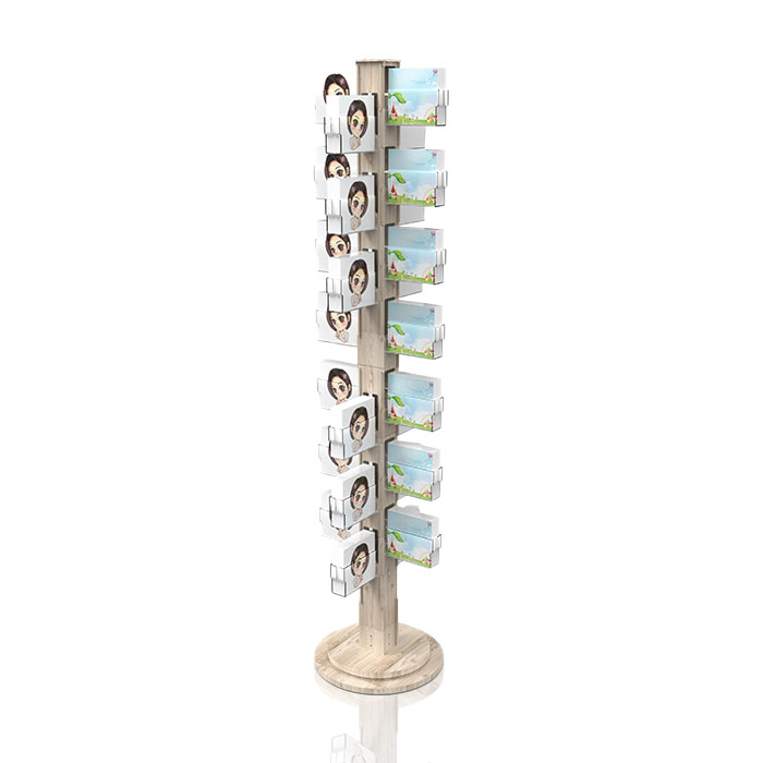 POP Mask Floor Wood Display Stand
