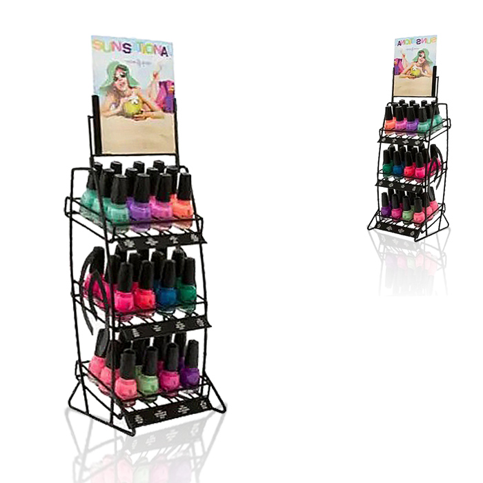 Nail Varnish Bottle Display with Point of Purchase Counter
