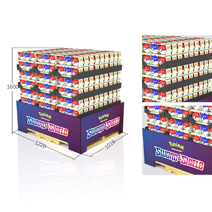 Volleyball Supermarket Product Display with Pallet Store