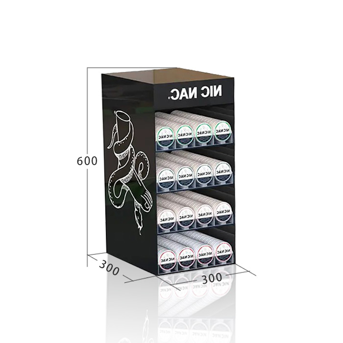 Smoke Shop Display Case with Tabletop Acrylic Rack