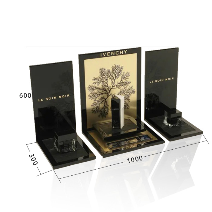 Acrylic Beauty Product Display Stand with Custom Countertop Design