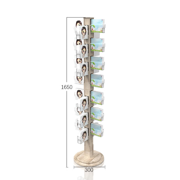 POP Mask Floor Wood Display Stand