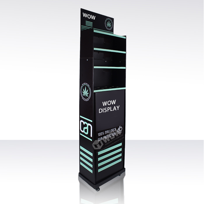 CBD Display Stand with Wheels for Tobacco Store Display