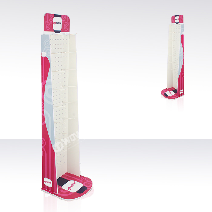 Eyeglass Display Rack with Standing Pegboard and PVC Design
