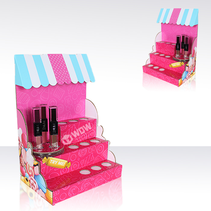 Cardboard Lipstick Counter Display for Retail Stores