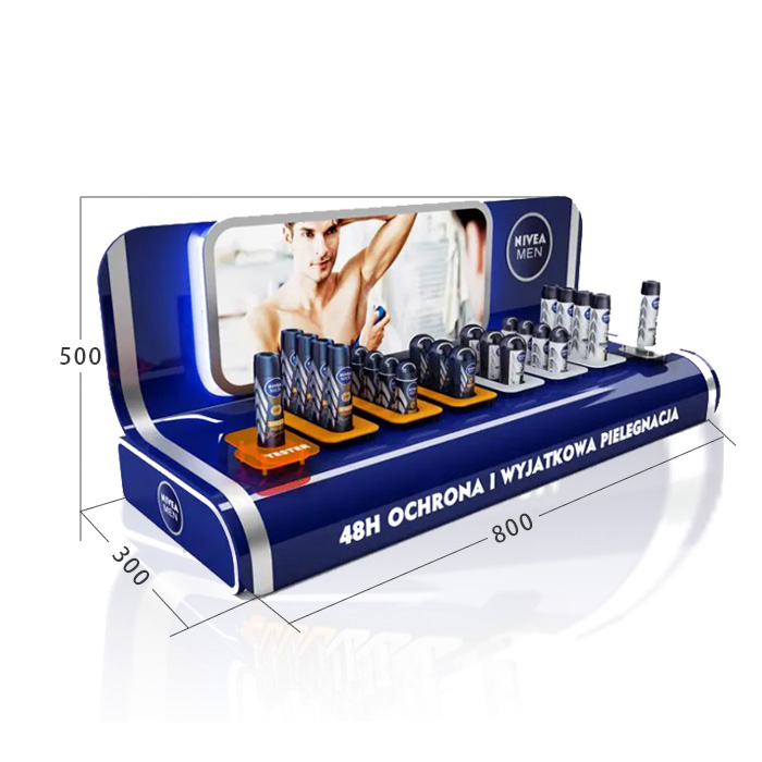 Counter Top Display Stand with Acrylic Cosmetic Display for Retail