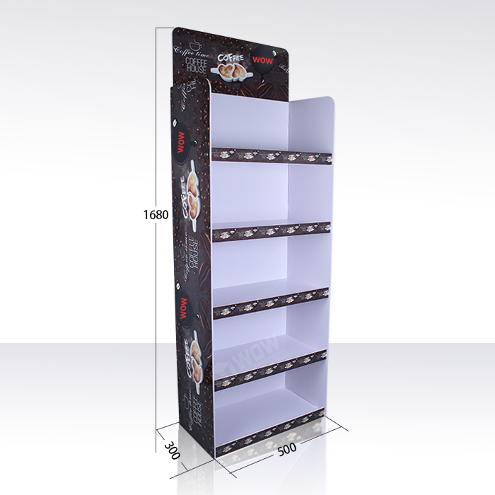 Custom PVC Coffee Syrup Display Rack with FSDU