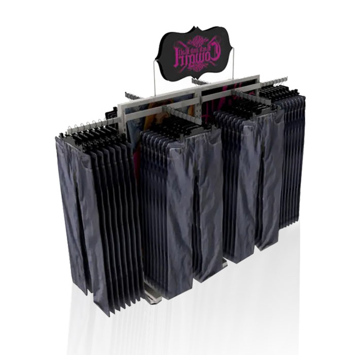 Clothing Racks for Retail Stores with Display Rack on Wheels
