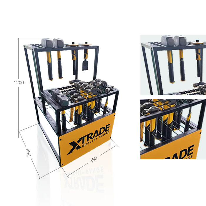 Axe Display Rack with Floor POP Design and Metal Racks