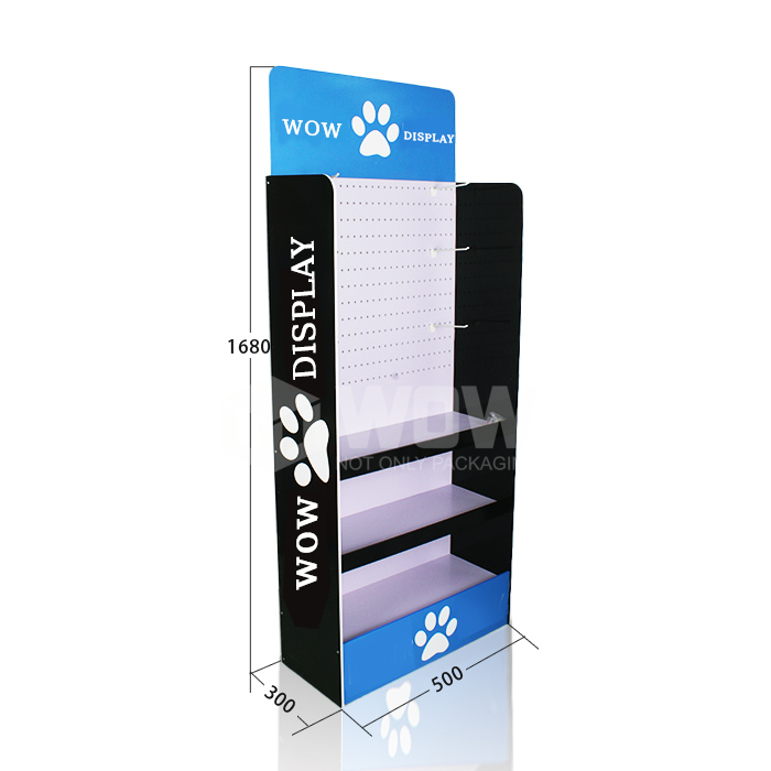 Retail PVC Floor Display Rack for Dog Food