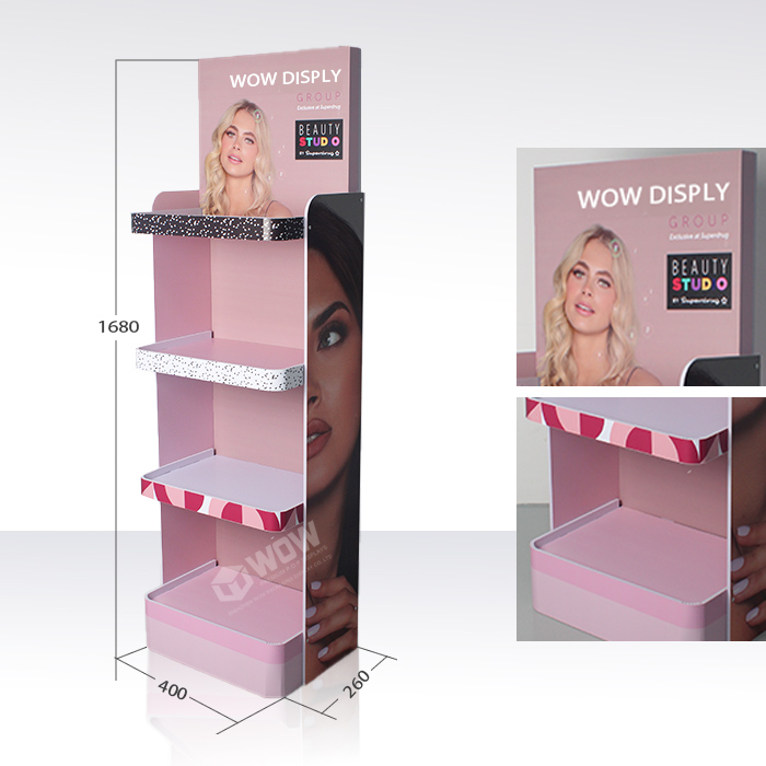 Custom FSDU PVC Cosmetic Display Stand