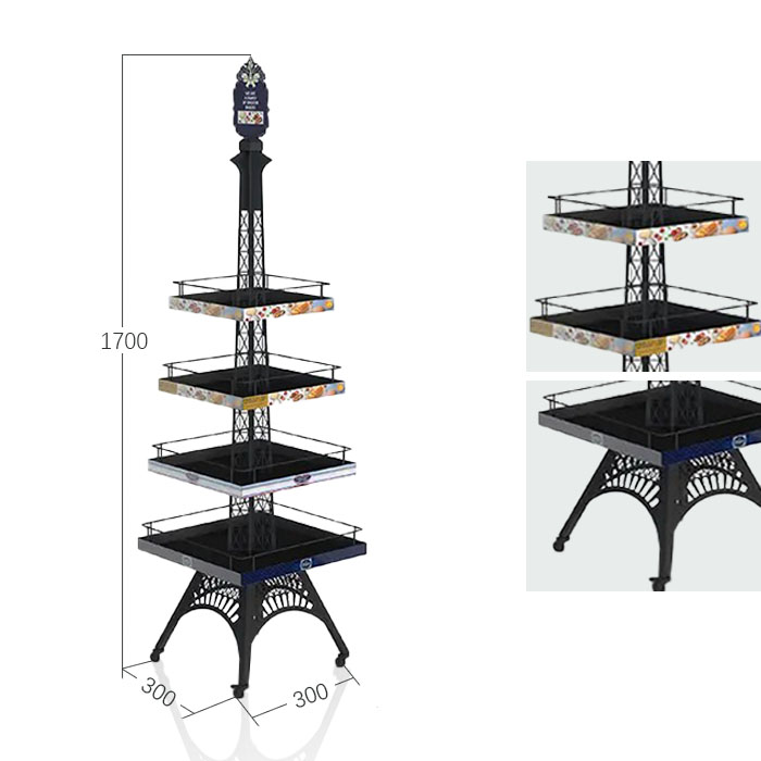 Perfume Shelf Display with Floor Rack and Metal Racks