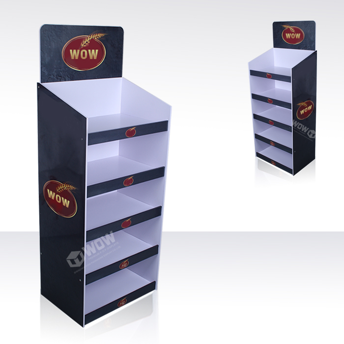 PVC Retail Floor Display Rack for Bread