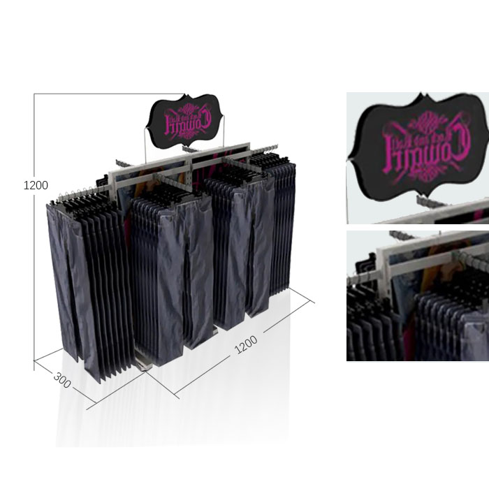 Clothing Racks for Retail Stores with Display Rack on Wheels