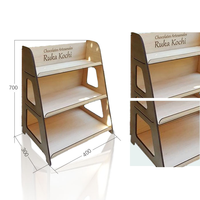 Chocolate Bar Display Rack for Retail Floor Use