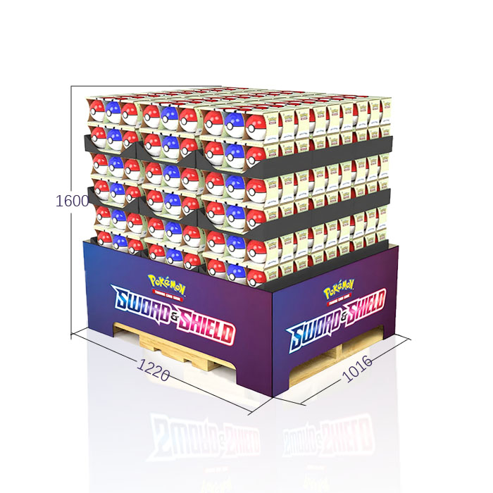 Volleyball Supermarket Product Display with Pallet Store