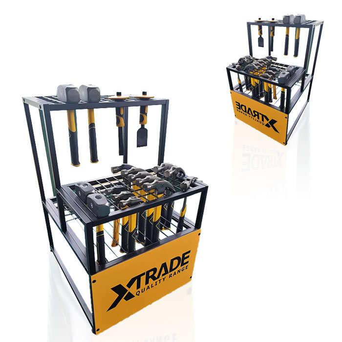 Axe Display Rack with Floor POP Design and Metal Racks