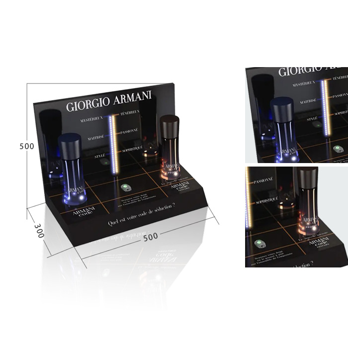 Small Acrylic Perfume Shelf Display Rack for Countertops