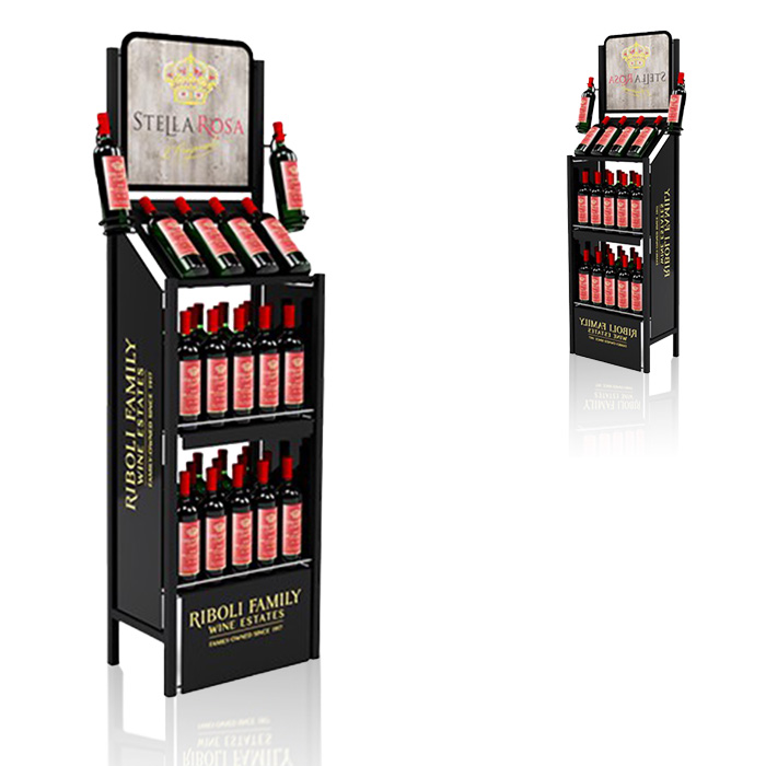 Bespoke FSDU Wire Liquor Bottle Display Stand