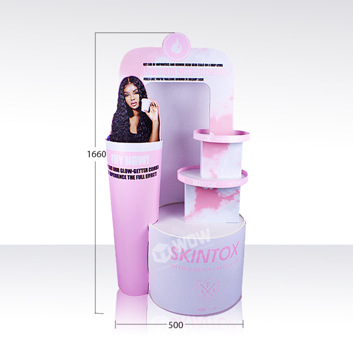 Custom Corrugated Display Stands for Cosmetics