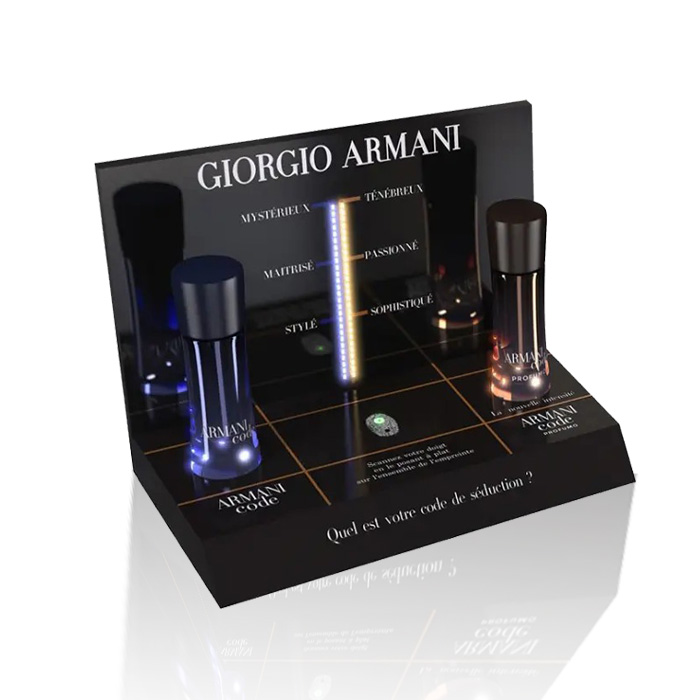 Small Acrylic Perfume Shelf Display Rack for Countertops