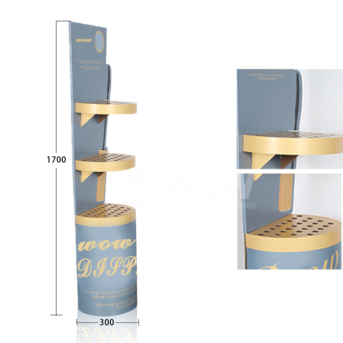 Cardboard Cosmetic Display Stands for Retail Shops