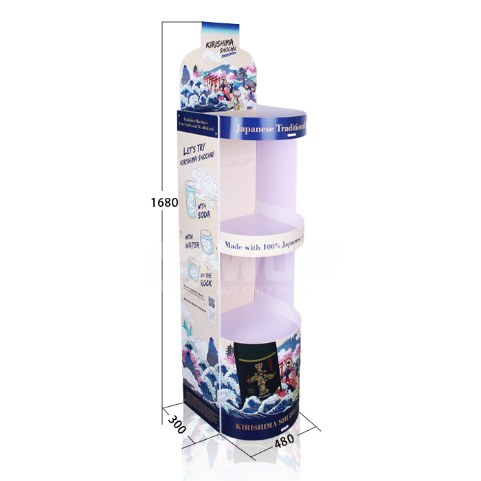 Creative 3-Tier PVC Rack Display for Wine