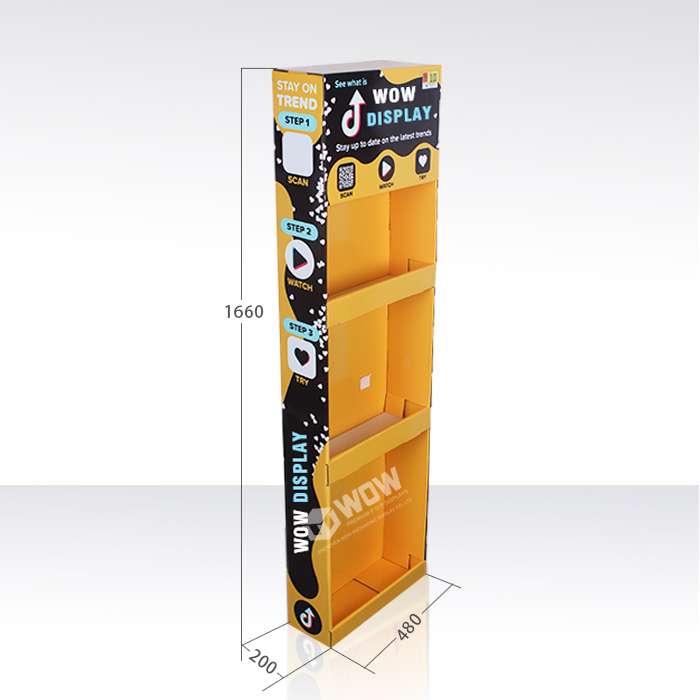 Creative Cardboard Sidekick Display Stand for Retail