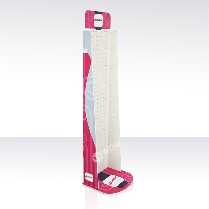 Eyeglass Display Rack with Standing Pegboard and PVC Design