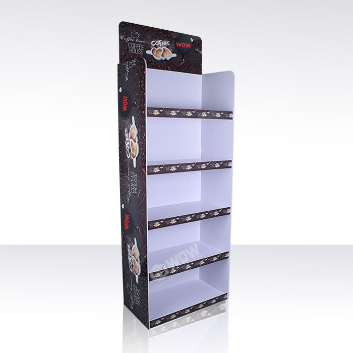Custom PVC Coffee Syrup Display Rack with FSDU
