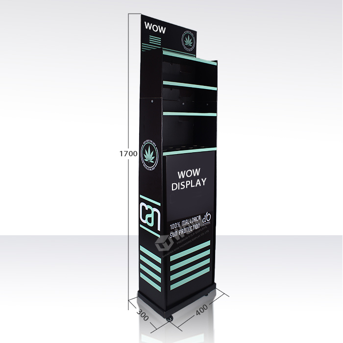 CBD Display Stand with Wheels for Tobacco Store Display