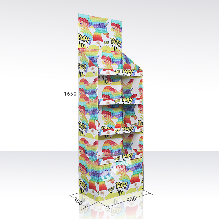 Custom Cardboard Funko Pop Display Stand with Floor Rack