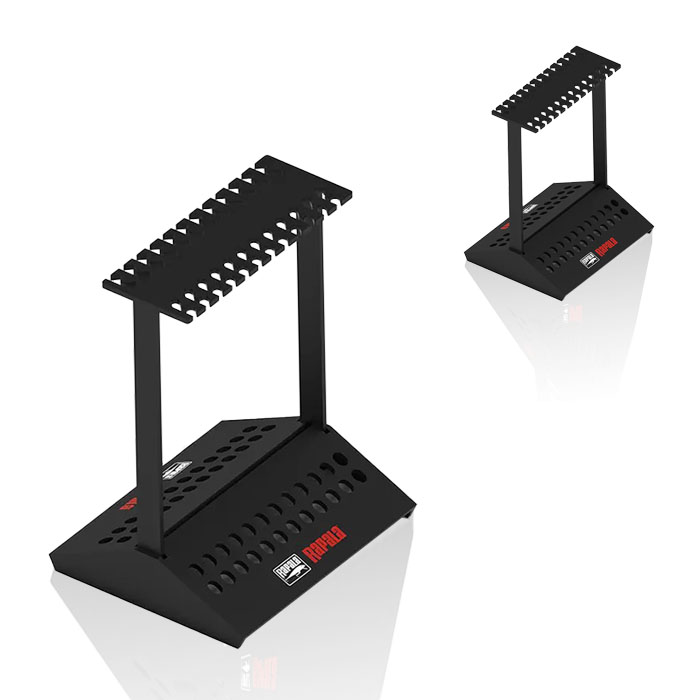 Fishing Rod Display Rack with Floor POP Features